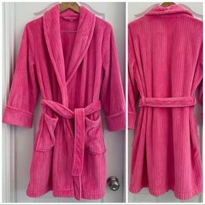 Charters Club Intimates Pink Robe Tie Soft Warm Women Size Medium